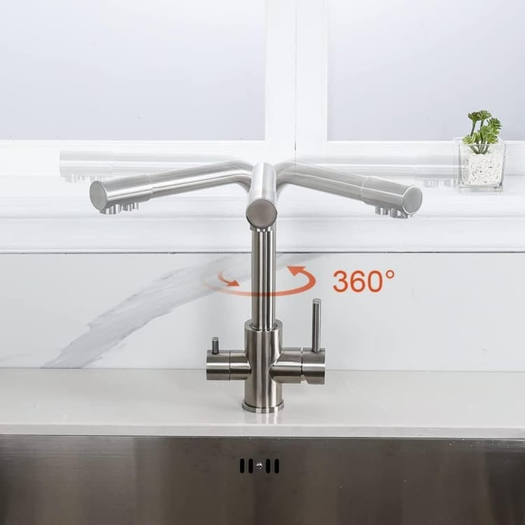 Robinet De Cuisine Argenté Avec Filtre - FRISKÄ