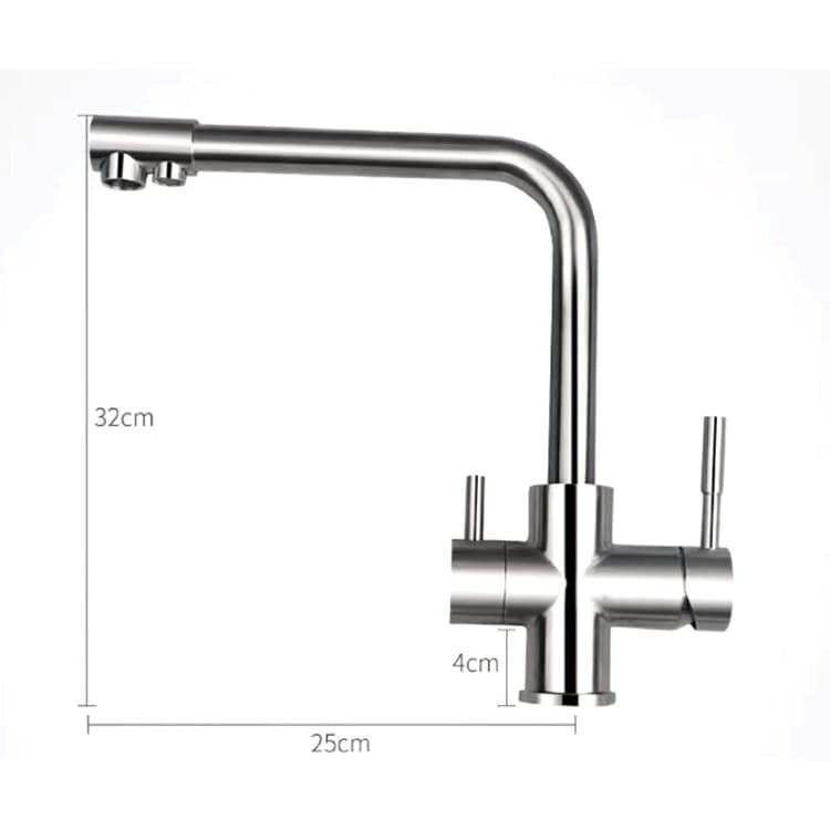 Robinet De Cuisine Argenté Avec Filtre - FRISKÄ