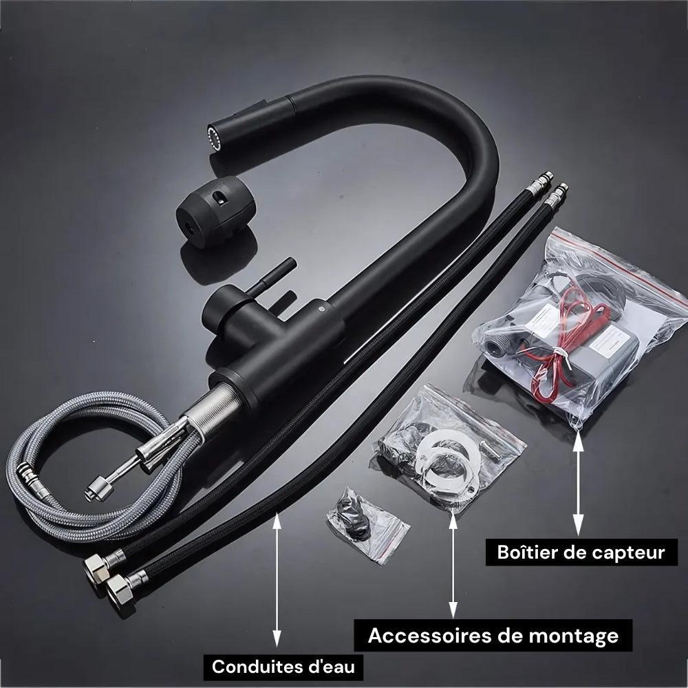 Robinet Mitigeur Noir Mat Jet Multi-Fonction