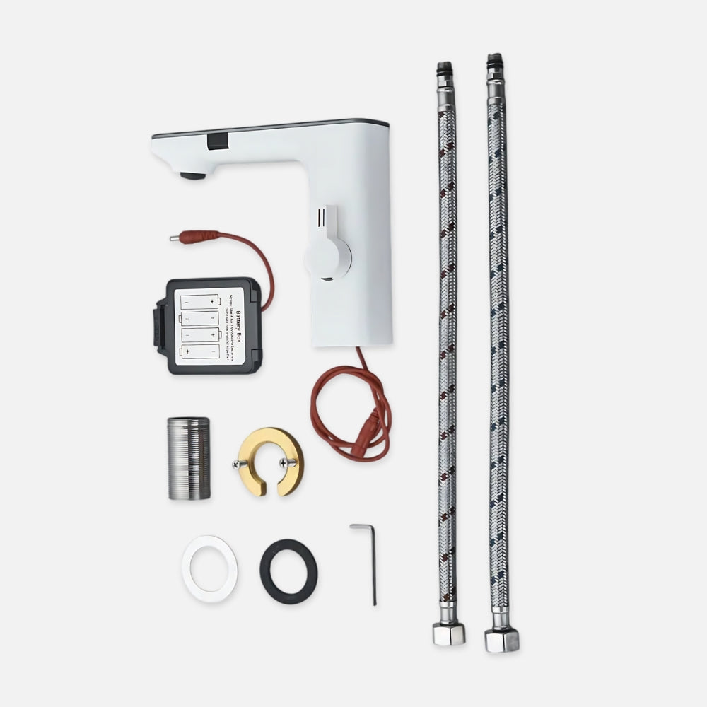 Mitigeur LED avec Indicateur de Température Blanc - NERIVA