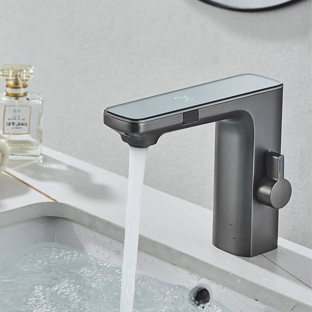 Mitigeur LED avec Indicateur de Température Gris - NERIVA