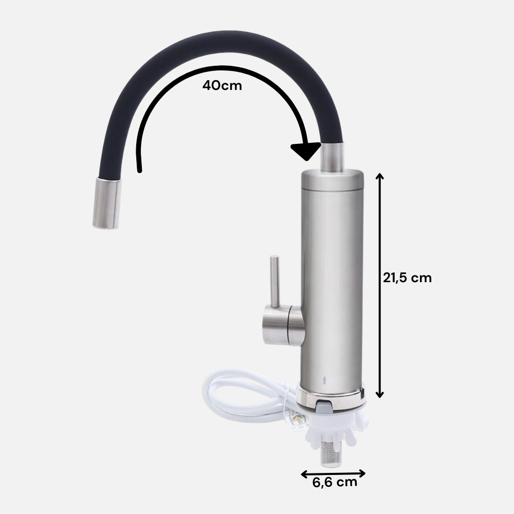 Mitigeur De Cuisine Électrique Pivotant En Inox - NERO