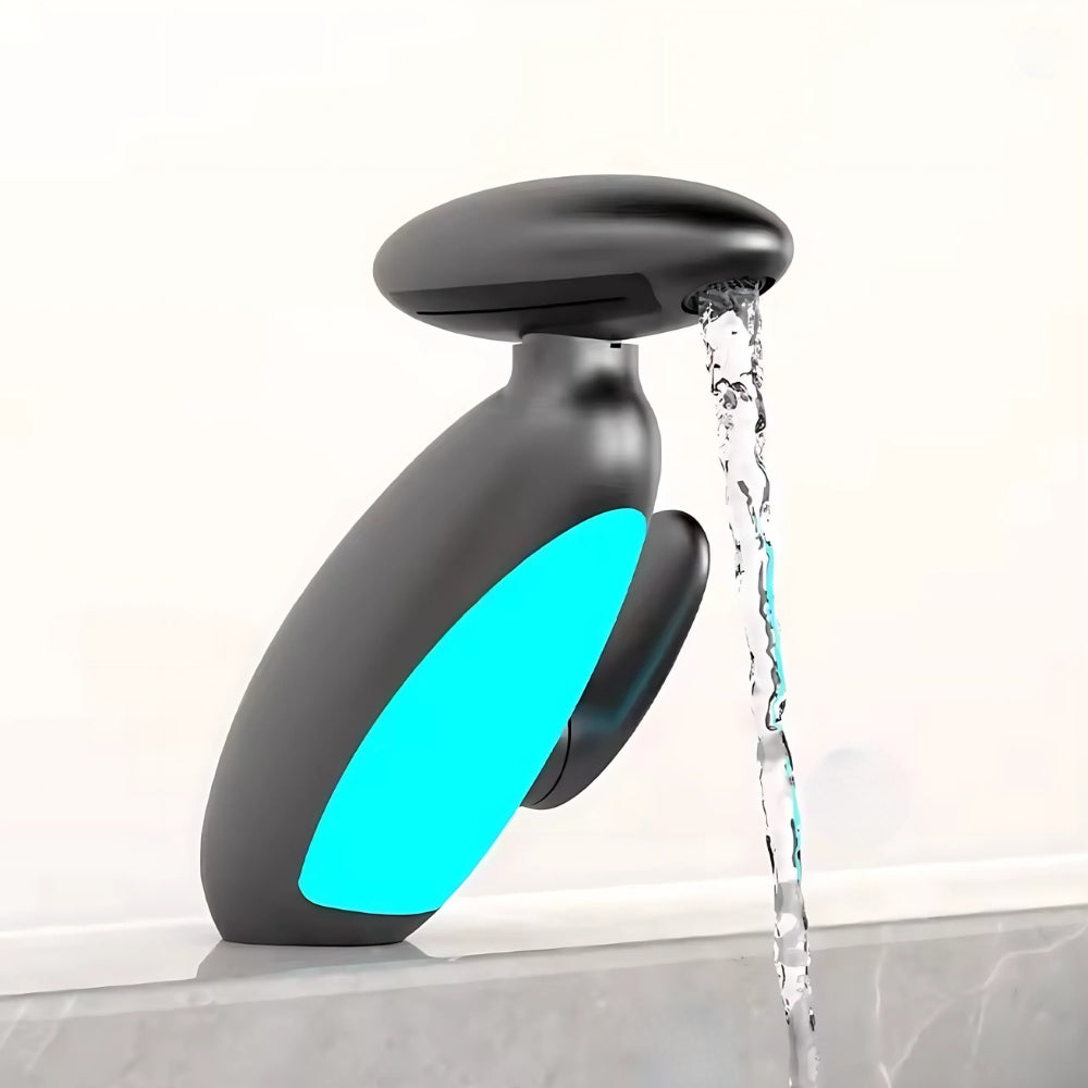 Robinet Salle De Bain Gris À Lumière LED - CRYS