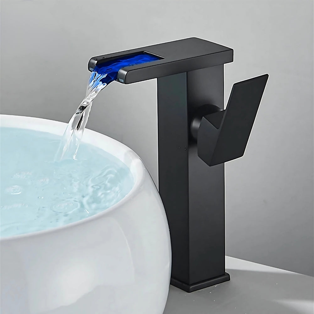 Mitigeur Pour Vasque À LED Noir - LUMINA