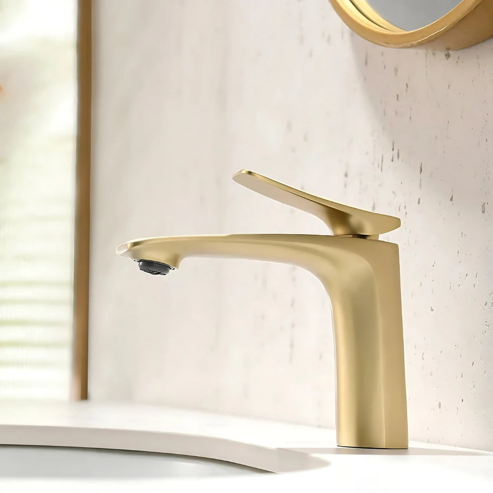 Mitigeur Pour Lavabo Moderne Doré - ZUNO
