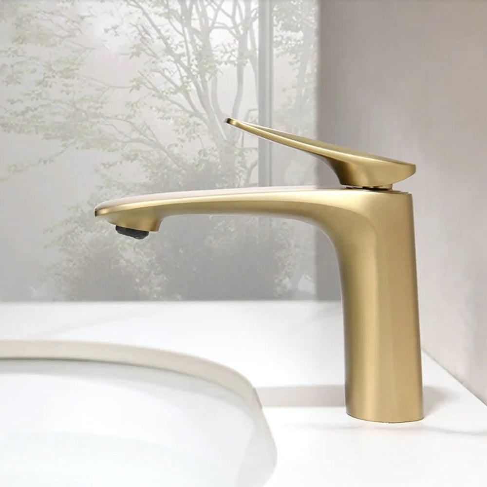 Mitigeur Pour Lavabo Moderne Doré - ZUNO