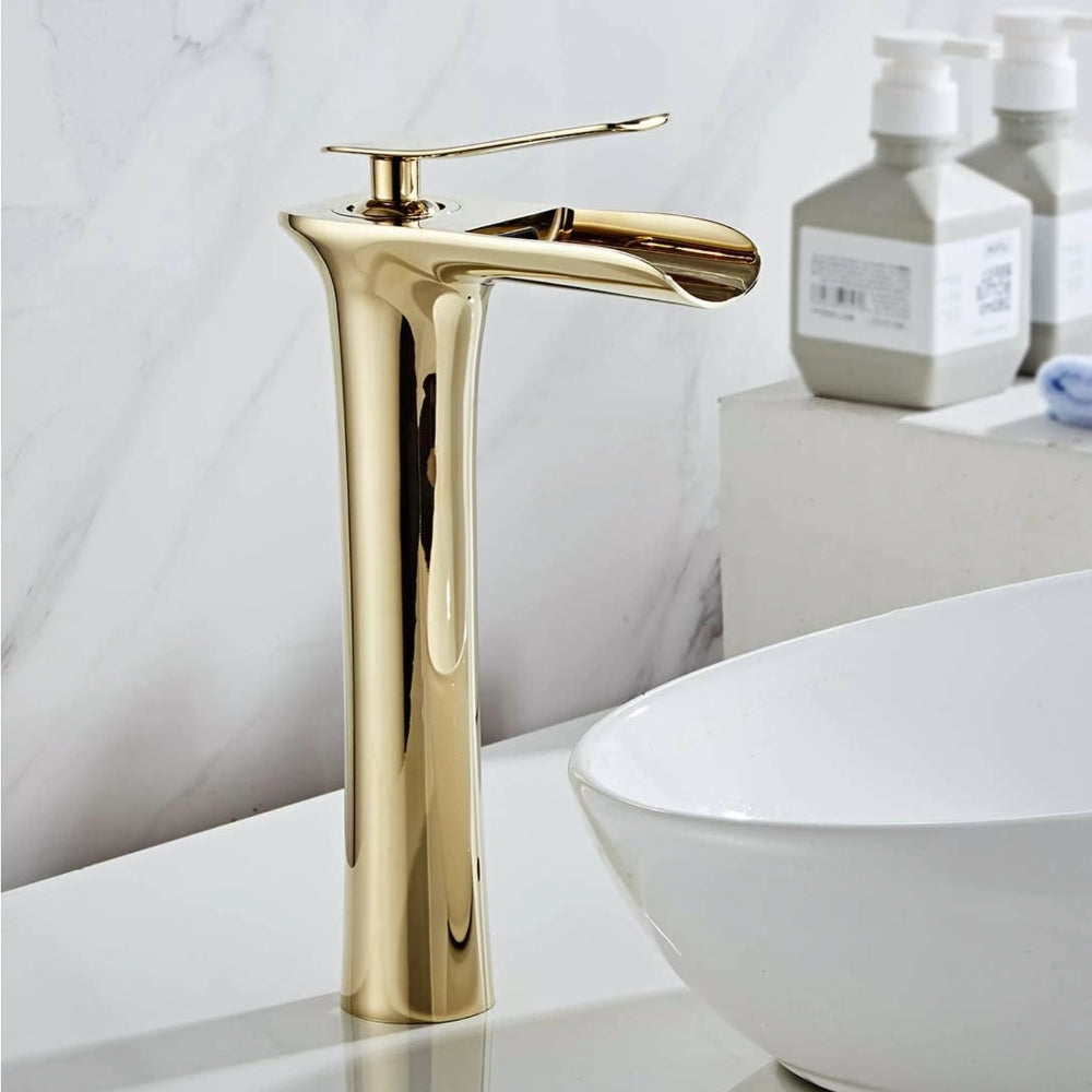 Mitigeur Doré Pour Vasque Salle De Bain - CRISTALIA