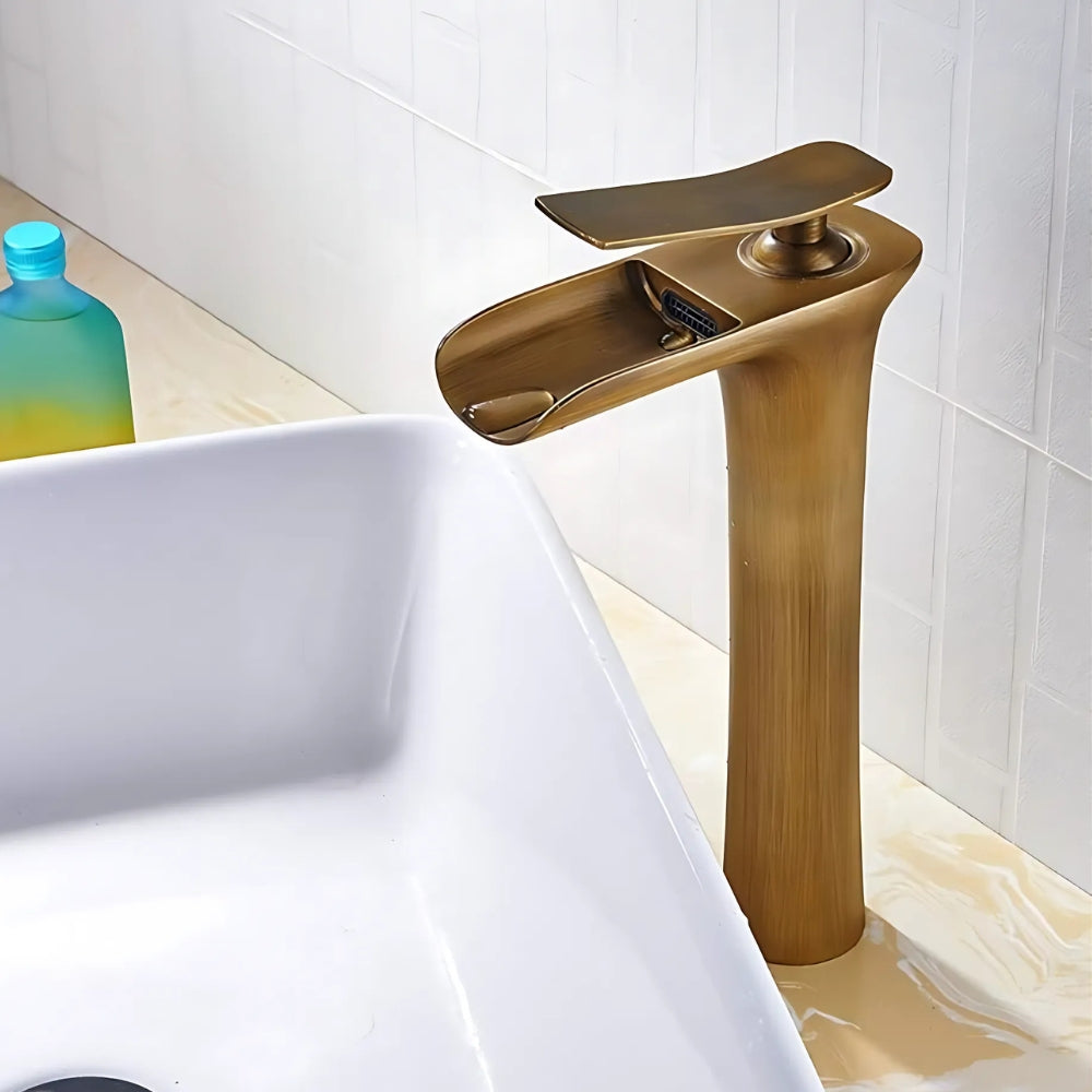 Mitigeur Effet Bois Pour Vasque Salle De Bain - CRISTALIA