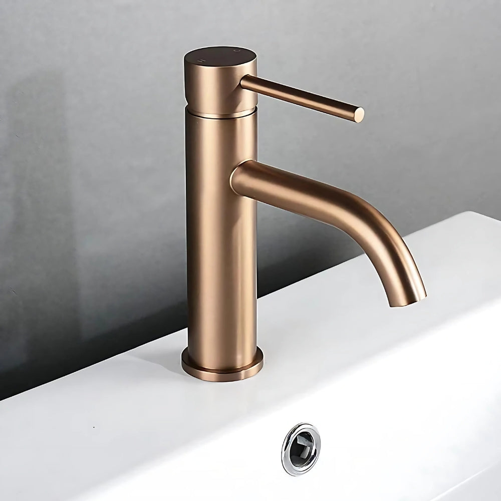 Mitigeur Salle De Bain Or Rose Finition Brossée - VIREL