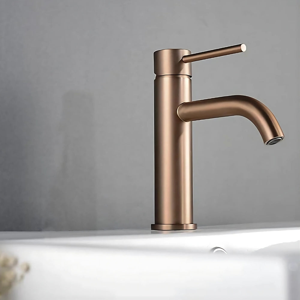 Mitigeur Salle De Bain Or Rose Finition Brossée - VIREL