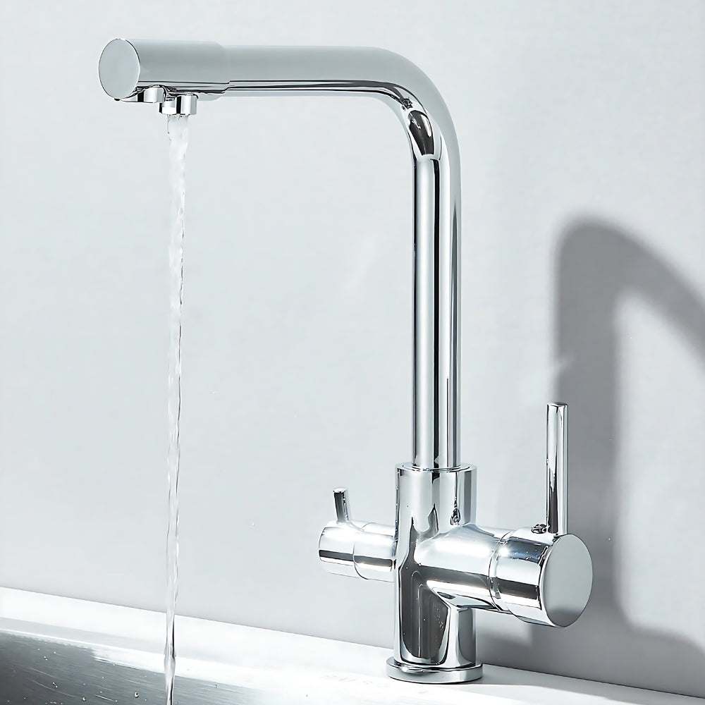 Mitigeur de Cuisine Chrome Double Commande - KLARIA