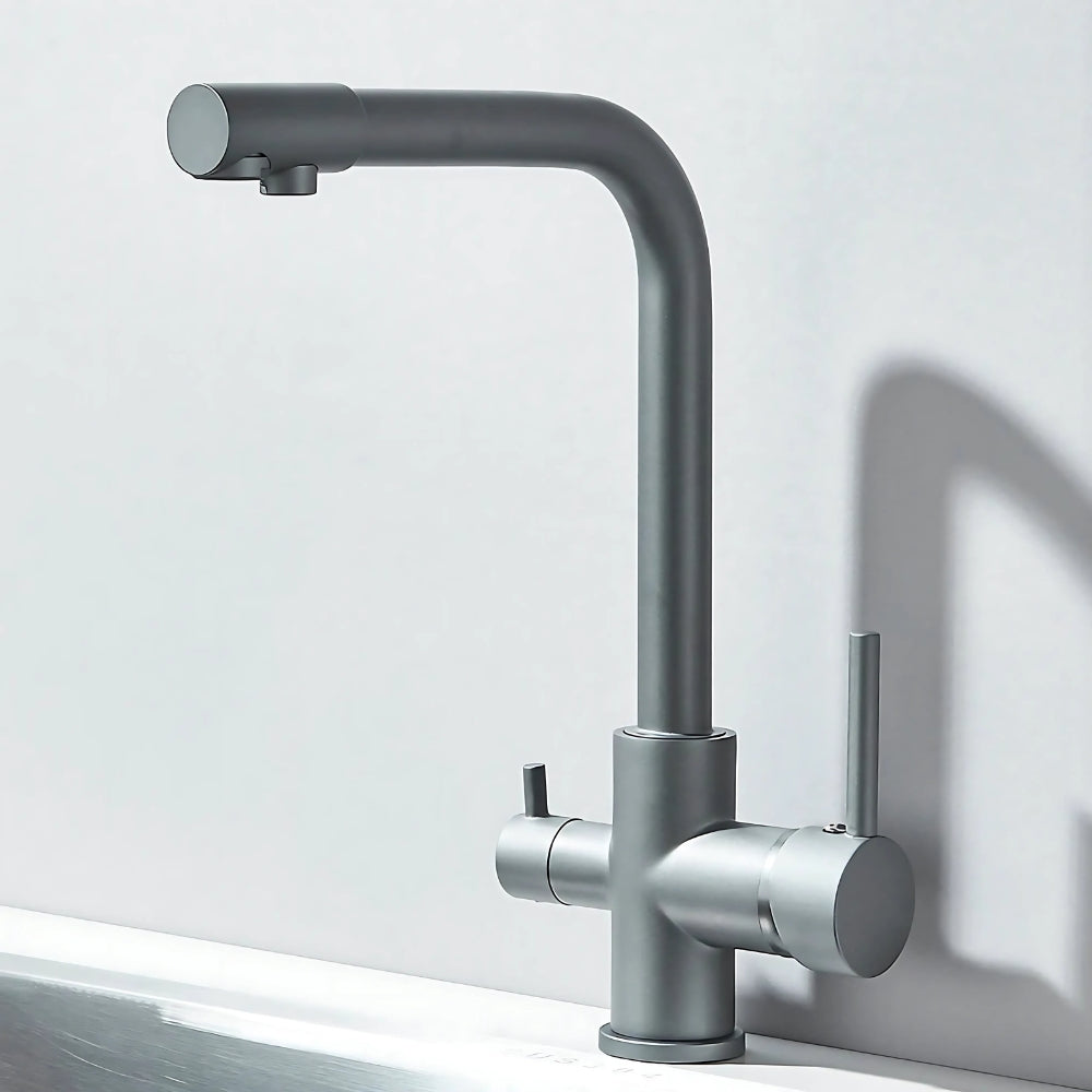 Mitigeur de Cuisine Gris Mat Double Commande - KLARIA