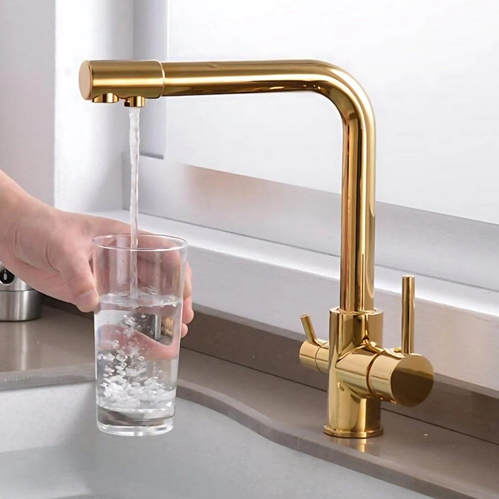 Mitigeur de Cuisine Or Double Commande - KLARIA