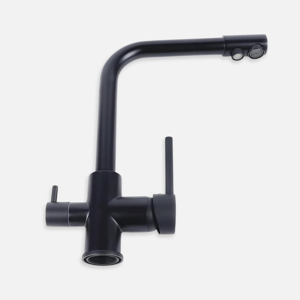 Robinet De Cuisine Noir Avec Filtre - ÉNÉRIS