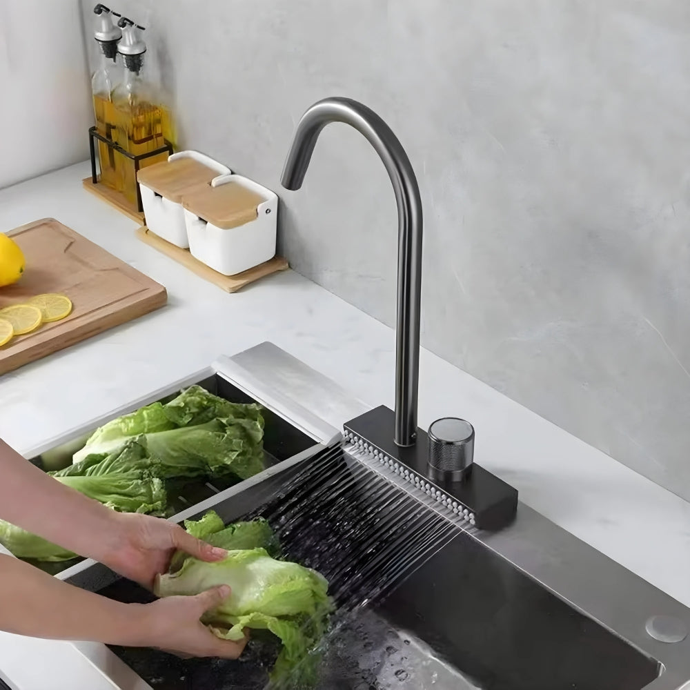 Mitigeur Gris Avec Cascade D'Eau - TOREN