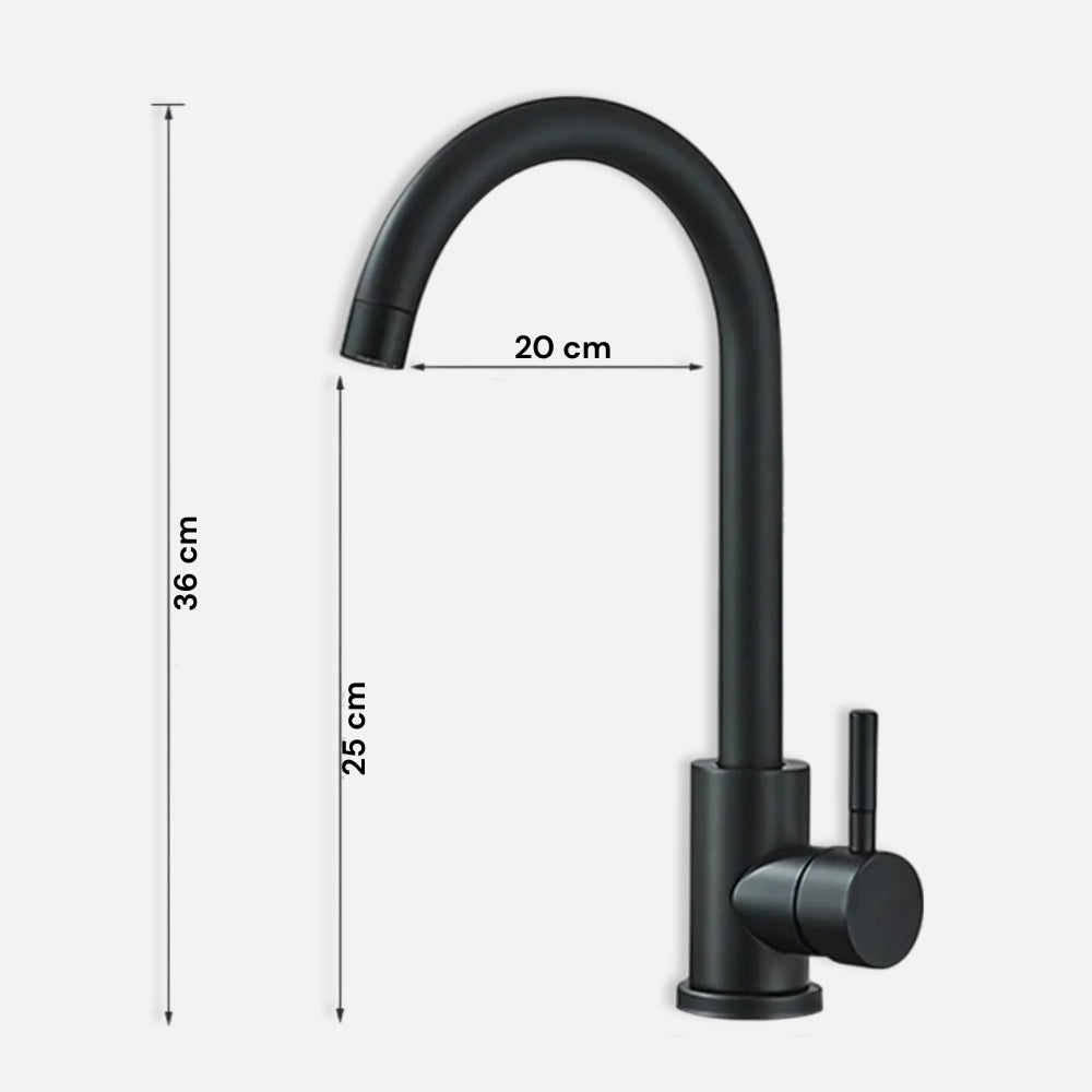 Mitigeur De Cuisine Finition Noir Mat - MIRRA