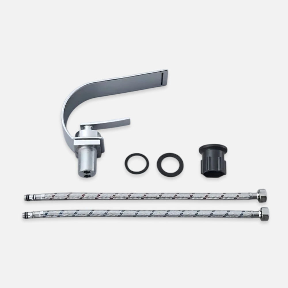 Mitigeur Salle De Bain Chrome Effet Cascade - FLUME