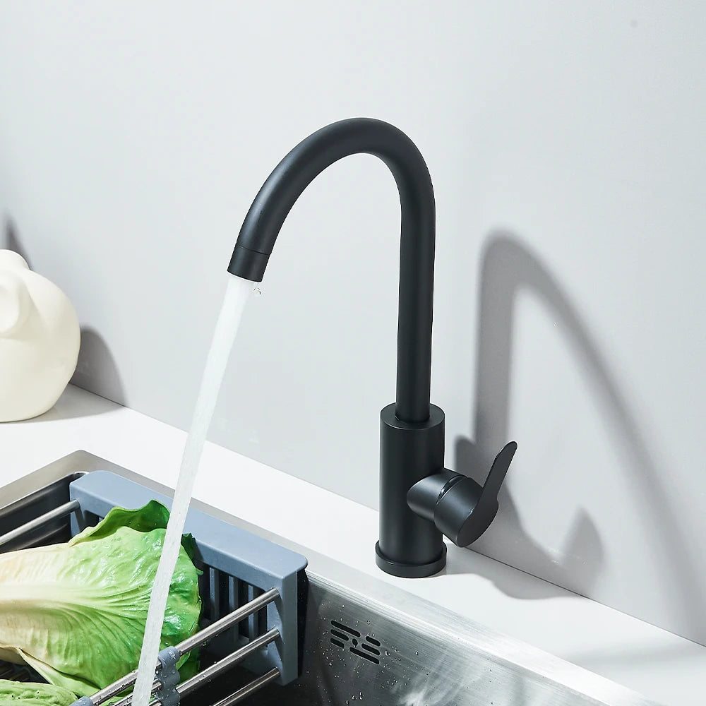 Mitigeur De Cuisine Noir Mat Moderne - LORIO