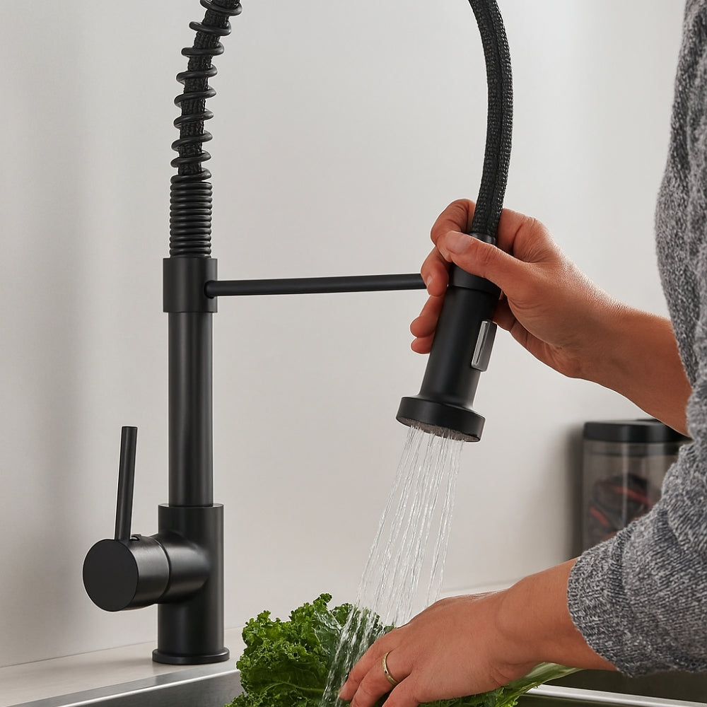 Mitigeur Cuisine Professionnel Noir - FLOWA