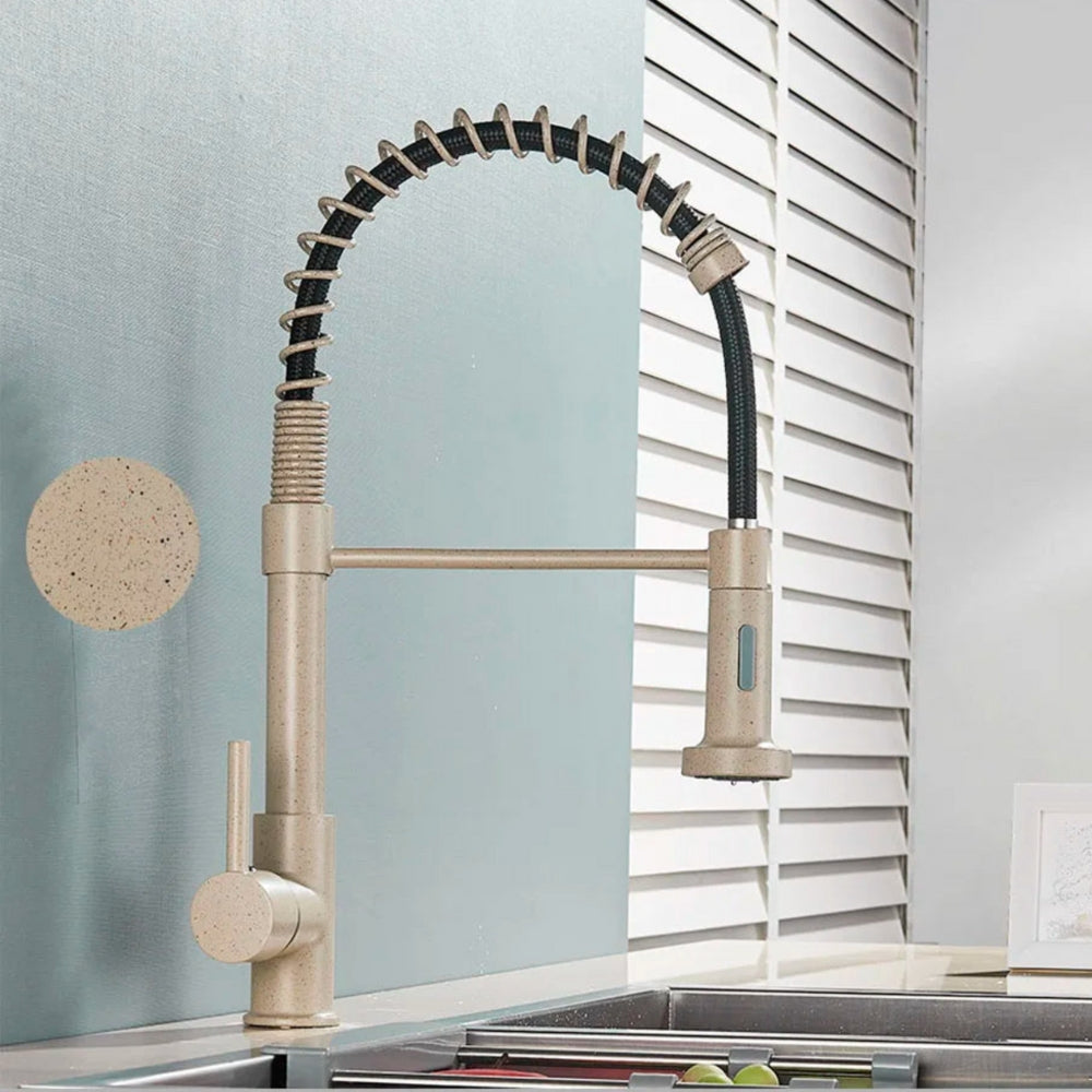 Mitigeur Cuisine Professionnel Beige Effet Granit - FLOWA