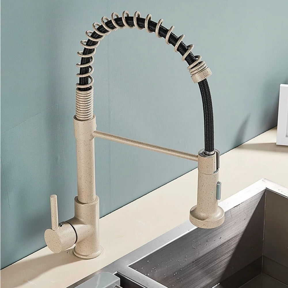 Mitigeur Cuisine Professionnel Beige Effet Granit - FLOWA