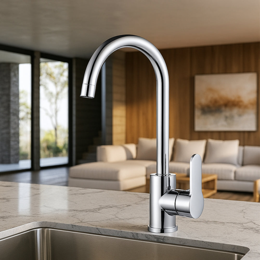 Mitigeur De Cuisine Inox Moderne - LORIO